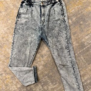 Acid washed paper bag synced waist Bohme jeans size 31